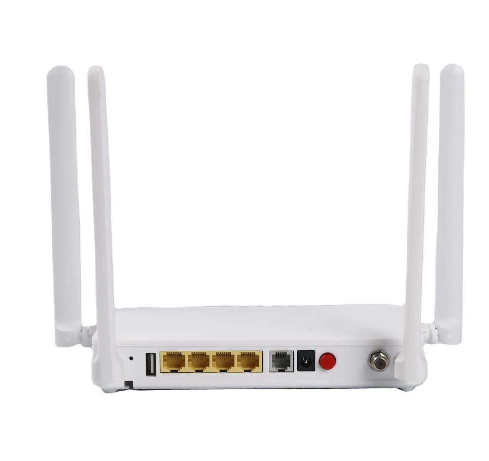 F668P/F668V 4GE +POT +CATV +Wifi6 AX3000 Dual Band GPON ONU